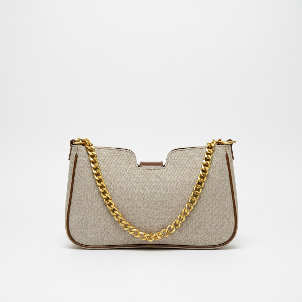Canvas Chain Bag Back