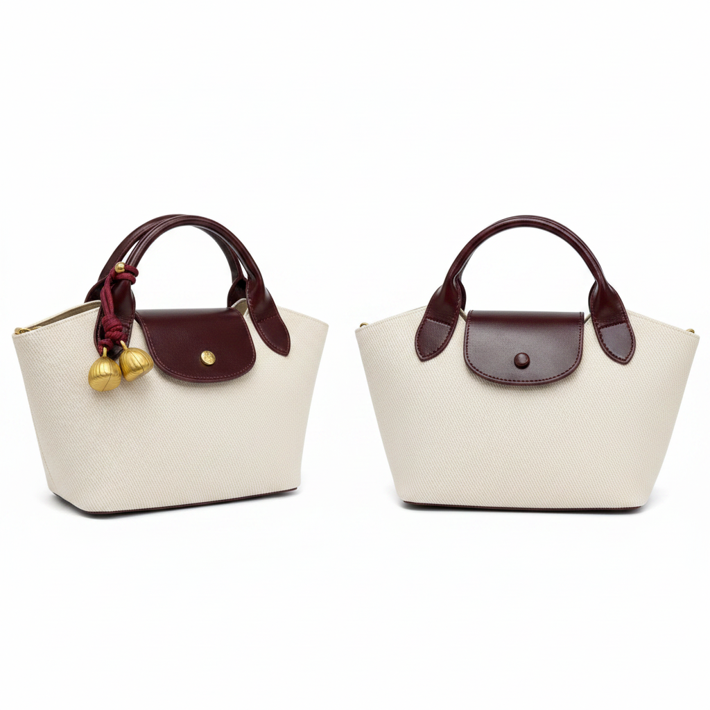 Canvas Mini Tote - White Background