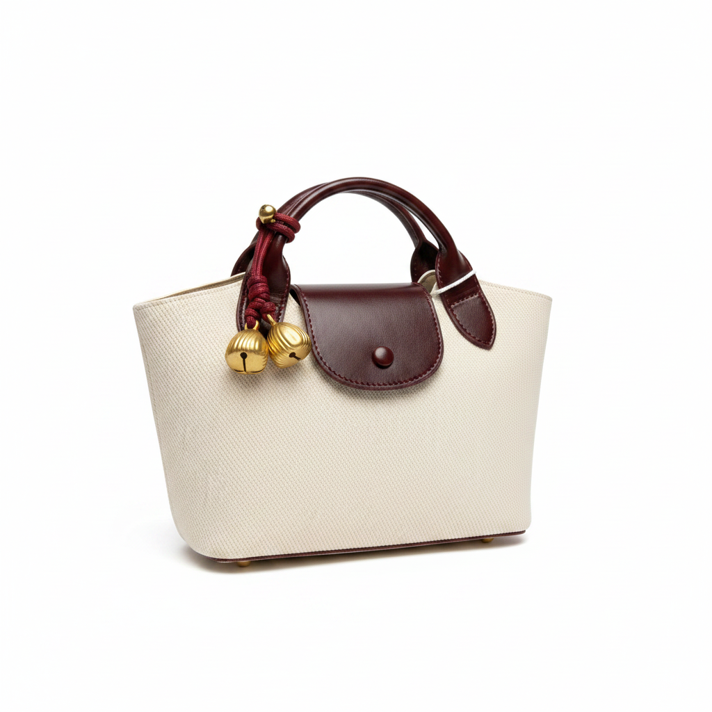 Canvas Mini Tote - White Background