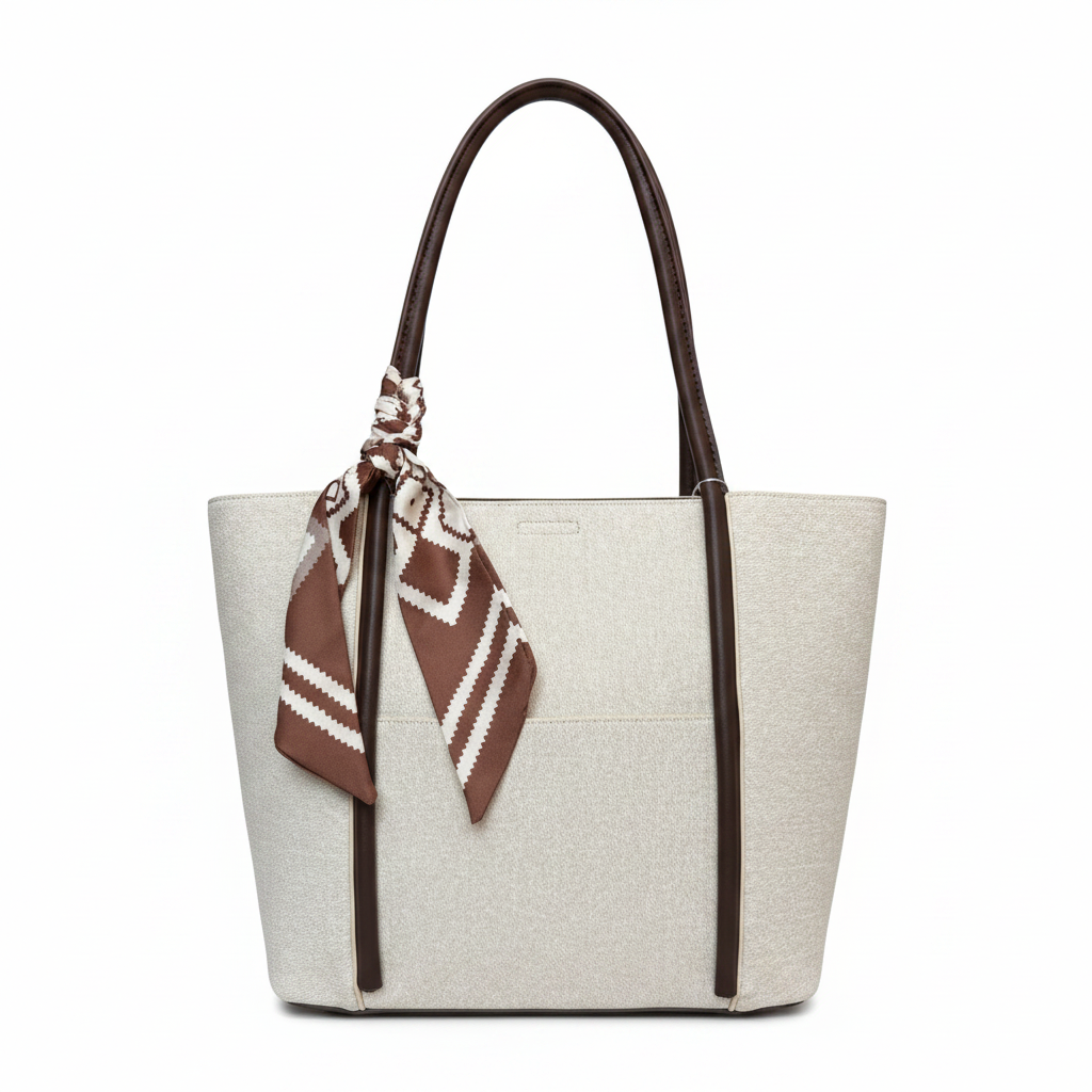 Canvas Tote - Front with Scarf